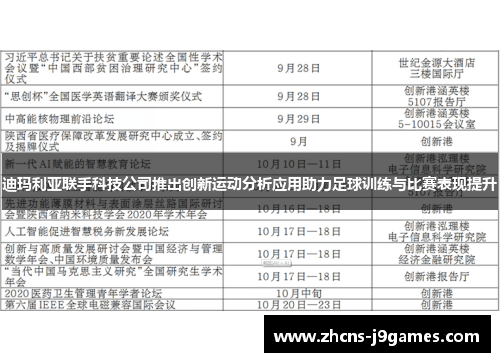 迪玛利亚联手科技公司推出创新运动分析应用助力足球训练与比赛表现提升