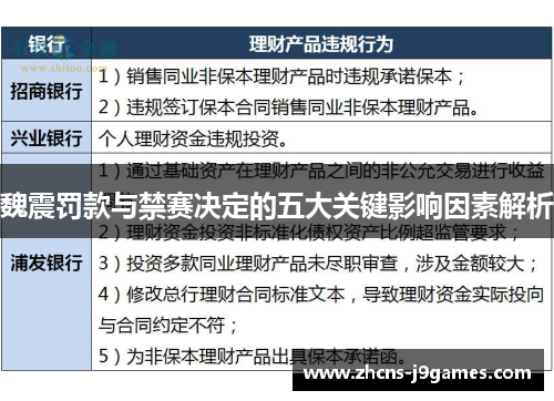 魏震罚款与禁赛决定的五大关键影响因素解析